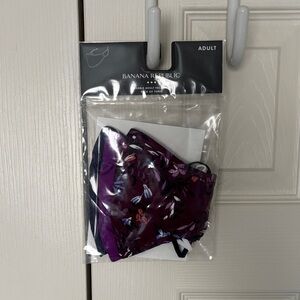 Banana Republic Purple Floral & Solid Face Mask Set - 3 Pack